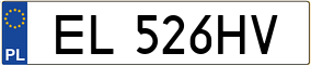 Trailer License Plate